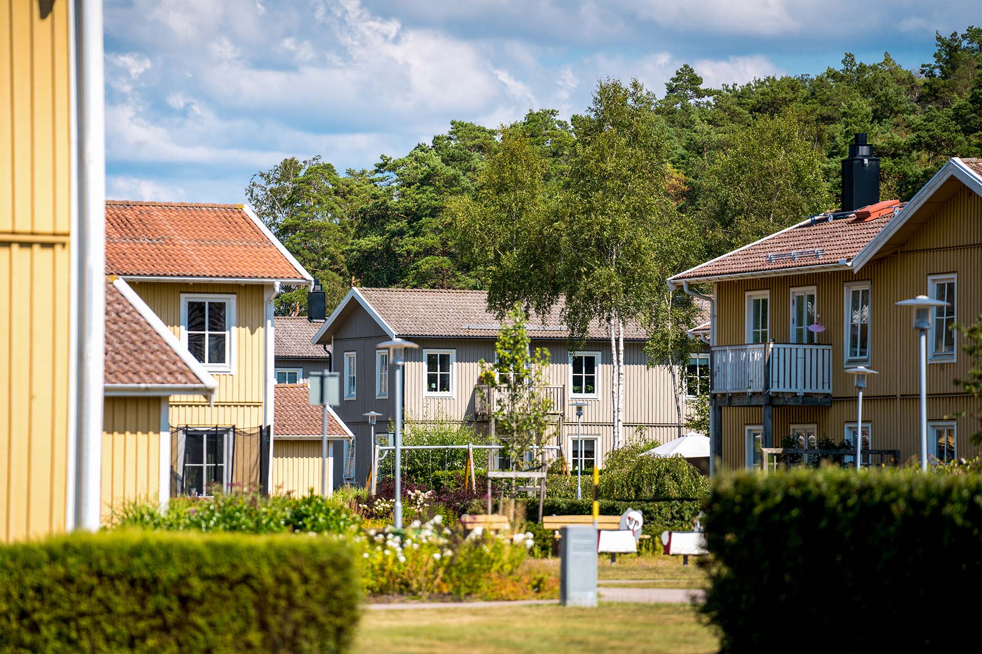 ett bostadsområde i Falkenberg