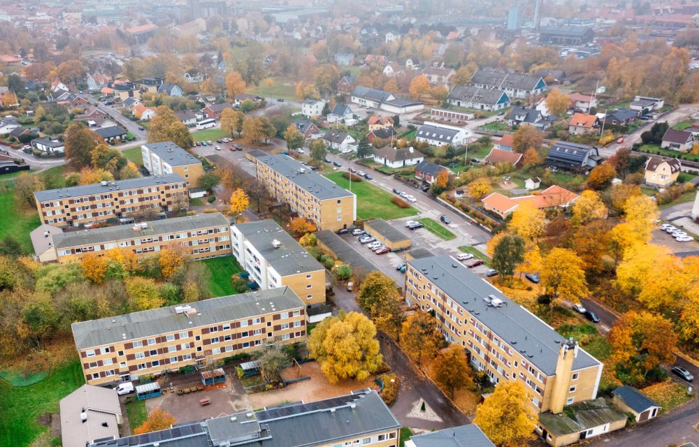 Ett flygfoto på Sloalyckan
