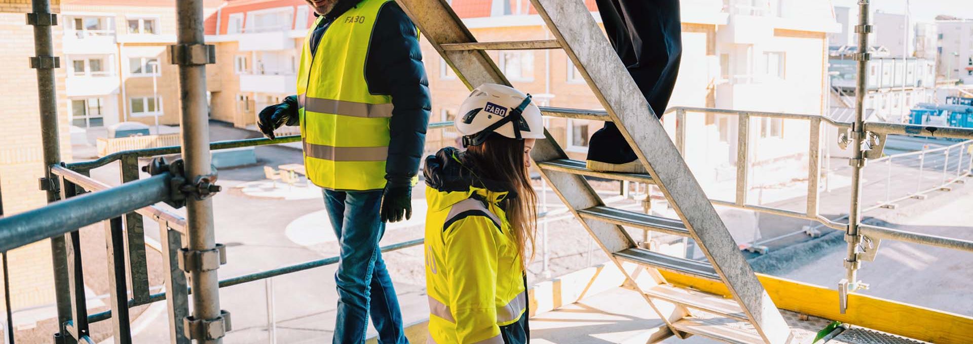 Inspektion med skyddshjälm